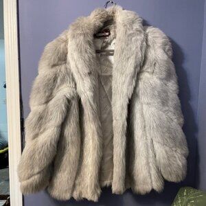 Vintage Jordache Fur Coat L